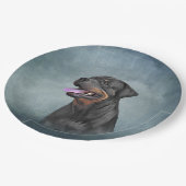 Assiettes En Carton Chien Rottweiler (Angle)