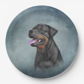 Assiettes En Carton Chien Rottweiler (Devant)