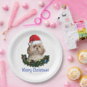 Assiettes En Carton Chien Shih-Tsu articles de Noël (Fête)