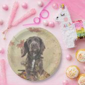 Assiettes En Carton Chien spaniel spaniel cocker au chocolat (Fête)