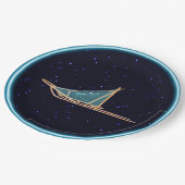 Assiettes En Carton Chien Sur Étoiles (Angle)