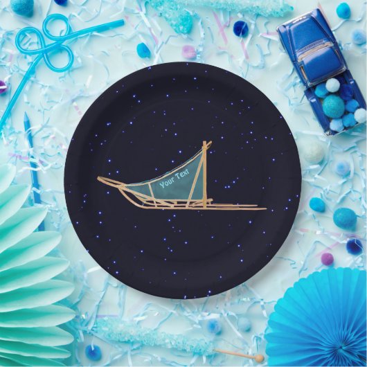 Assiettes En Carton Chien Sur Étoiles (Fête)