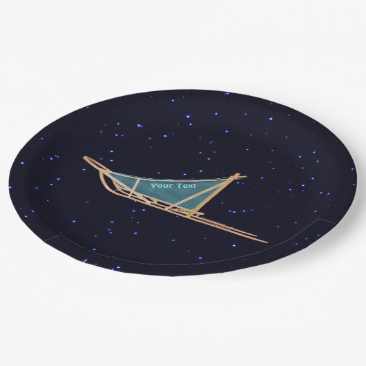 Assiettes En Carton Chien Sur Étoiles (Angle)