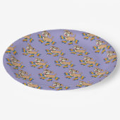 Assiettes En Carton Chien Sur Patins À Roulettes Hang Sur Je Vois Un C (Angle)