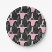 Assiettes En Carton Chien-taureau rose 4Melissa (Devant)