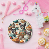 Assiettes En Carton Chien-taureau vintage (Fête)