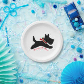 Assiettes En Carton Chien vilain et Nice de Scottie (Fête)