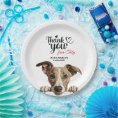 Assiettes En Carton Chien Whippet (Fête)