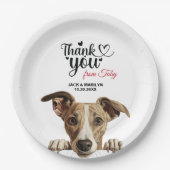 Assiettes En Carton Chien Whippet (Devant)