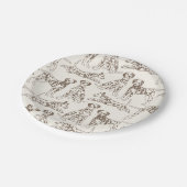 Assiettes En Carton Chiens Brown de Dalmatie (Angle)