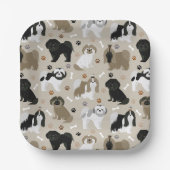 Assiettes En Carton Chiens Chiens Chiens Chiens Chiens Chiens Chiens P (Recto)