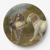 Assiettes En Carton Chiens de chasse (par Carlo Ademollo) (Devant)