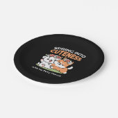 Assiettes En Carton Chiens de jeu avec Flower Crowns - Fun Spring Them (Angle)