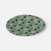 Assiettes En Carton Chiens de Noël Goldendoodle (Angle)