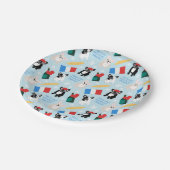 Assiettes En Carton Chiens de taureau vraiment français (Angle)