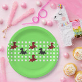 Assiettes En Carton Chiens écossais (Fête)