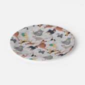 Assiettes En Carton Chiens Et Chats Cutes Design Motif (Angle)