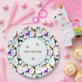 Assiettes En Carton Chiens et pattes (Fête)