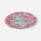 Assiettes En Carton Chiens, étoiles et fleurs (Angle)