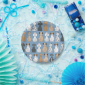 Assiettes En Carton Chiens souriants (Fête)