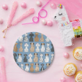 Assiettes En Carton Chiens souriants (Fête)