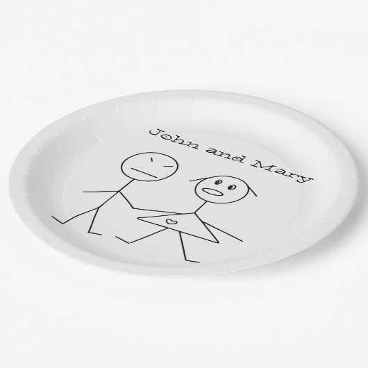 Assiettes En Carton Chiffre personnalisé mignon plaques à papier de (Angle)