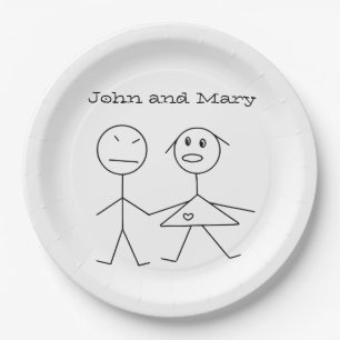 Assiettes En Carton Chiffre personnalisé mignon plaques à papier de
