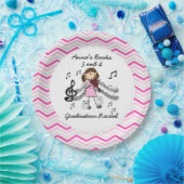 Assiettes En Carton Chiffre plaques à papier de bâton de Chevron de (Fête)