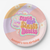 Assiettes En Carton CHIFFRES UNIQUES super Peace Out 10e (Devant)