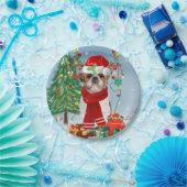 Assiettes En Carton Chih Tzu Chien dans Noël de neige (Fête)