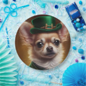 Assiettes En Carton Chihuahua Chien en robe de la Saint Patrick (Fête)