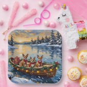 Assiettes En Carton Chihuahua Christmas Boat Holiday (Fête)