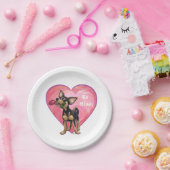 Assiettes En Carton Chihuahua Saint-Valentin (Fête)