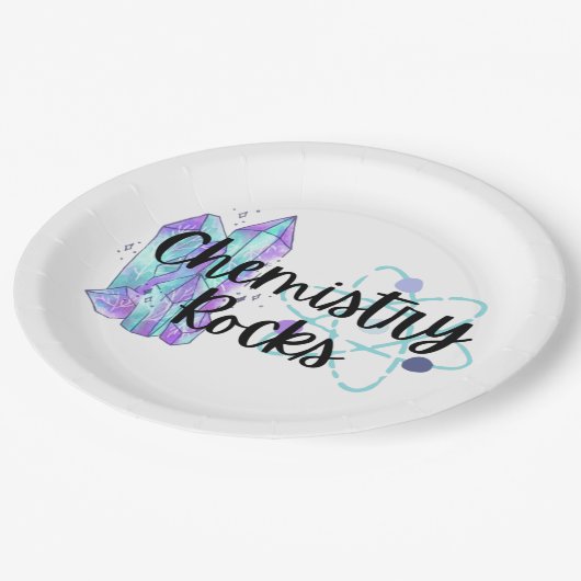 Assiettes En Carton Chiistry Rocks Party Plates (Angle)