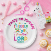 Assiettes En Carton "Children Are a Gift from the Lord" Custom (Fête)