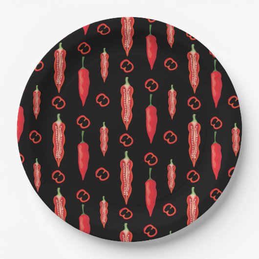 Assiettes En Carton Chiles (Devant)