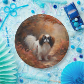 Assiettes En Carton Chin japonais à l'automne Feuilles automne Inspira (Fête)