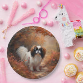 Assiettes En Carton Chin japonais à l'automne Feuilles automne Inspira (Fête)