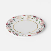Assiettes En Carton Chine florale (Angle)