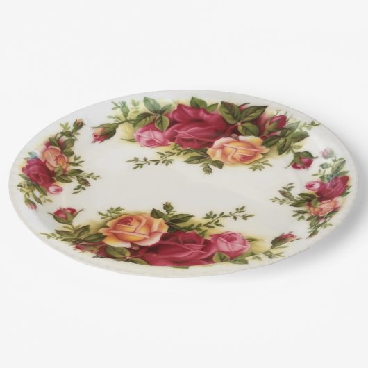 Assiettes En Carton Chine Limoges peints à la main antique (Angle)