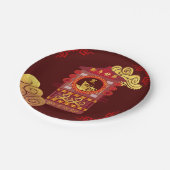 Assiettes En Carton Chine stylisée Palanquin Rat Année 2020 PPP (Angle)