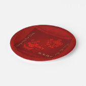 Assiettes En Carton Chinois Nouvel An Dragon Enfants Danse PPP (Angle)