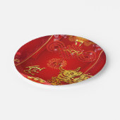 Assiettes En Carton Chinois Red Knot Ox Année 2021 PP (Angle)