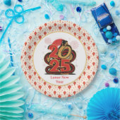 Assiettes En Carton Chinois rouge or joyeuse Nouvel An Lunaire Du Serp (Fête)