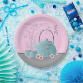 Assiettes En Carton Chinois "Thé pour deux" et "Amour" sur tasse de th (Fête)