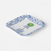 Assiettes En Carton Chinoiserie Aquarelle Bow Topio Plaques (Angulaire)