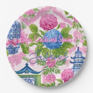 Assiettes En Carton Chinoiserie Bams Cracks et Snacks Mahjong personna