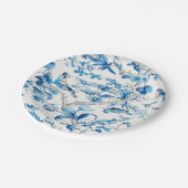 Assiettes En Carton Chinoiserie bleue et blanche (Angle)