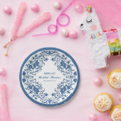 Assiettes En Carton Chinoiserie élégante antique Pattern douche de mar (Fête)