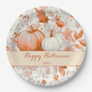 Assiettes En Carton Chinoiserie élégante d'automne Halloween